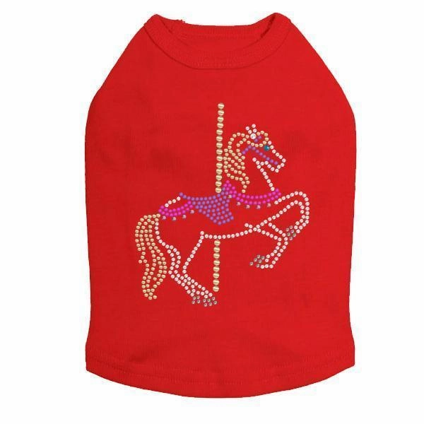 Carousel Rhinestone Dog Tank