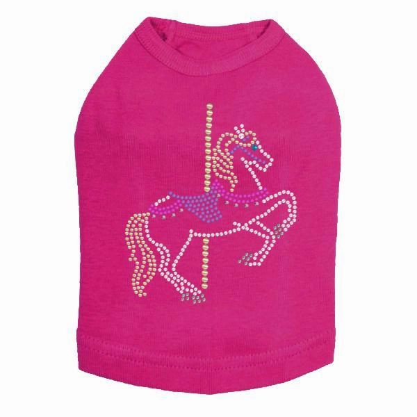 Carousel Rhinestone Dog Tank