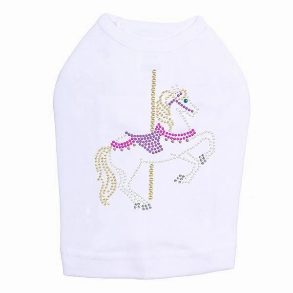 Carousel Rhinestone Dog Tank