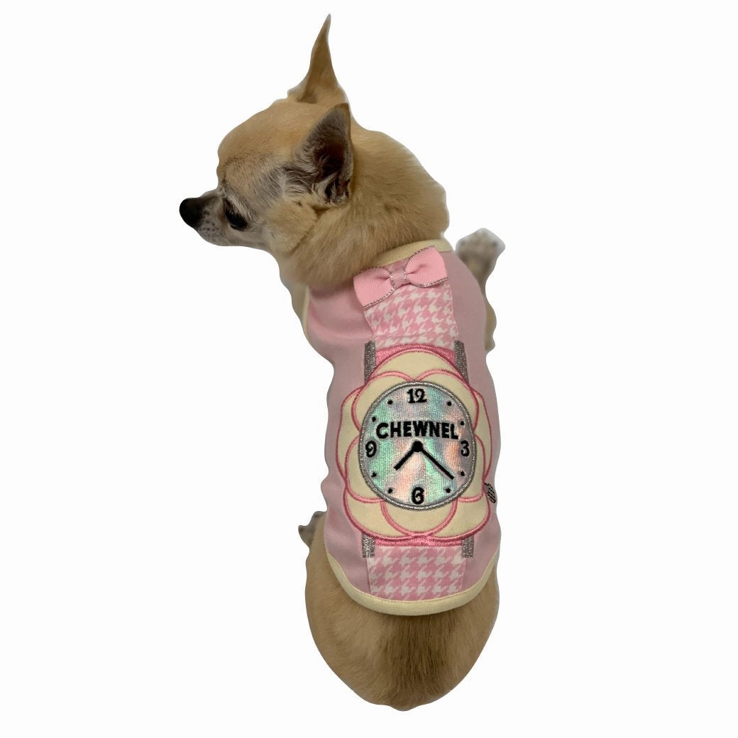 Chewnel Camellia Watch Dog Tank Pink