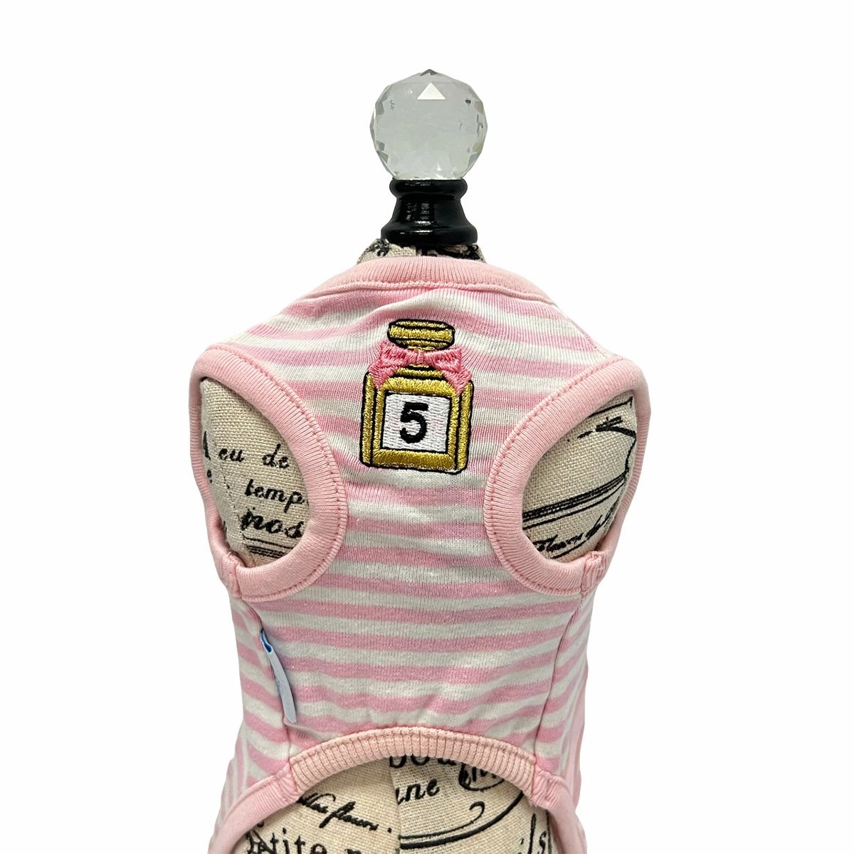 Chewnel No. 5 Perfume Sequin Dog Tank Pink