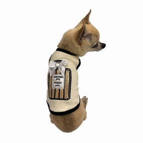 Chewnel No. 9 Gold Perfume Dog Tank