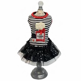 Chewnel Shooting Star Dog Dress Red