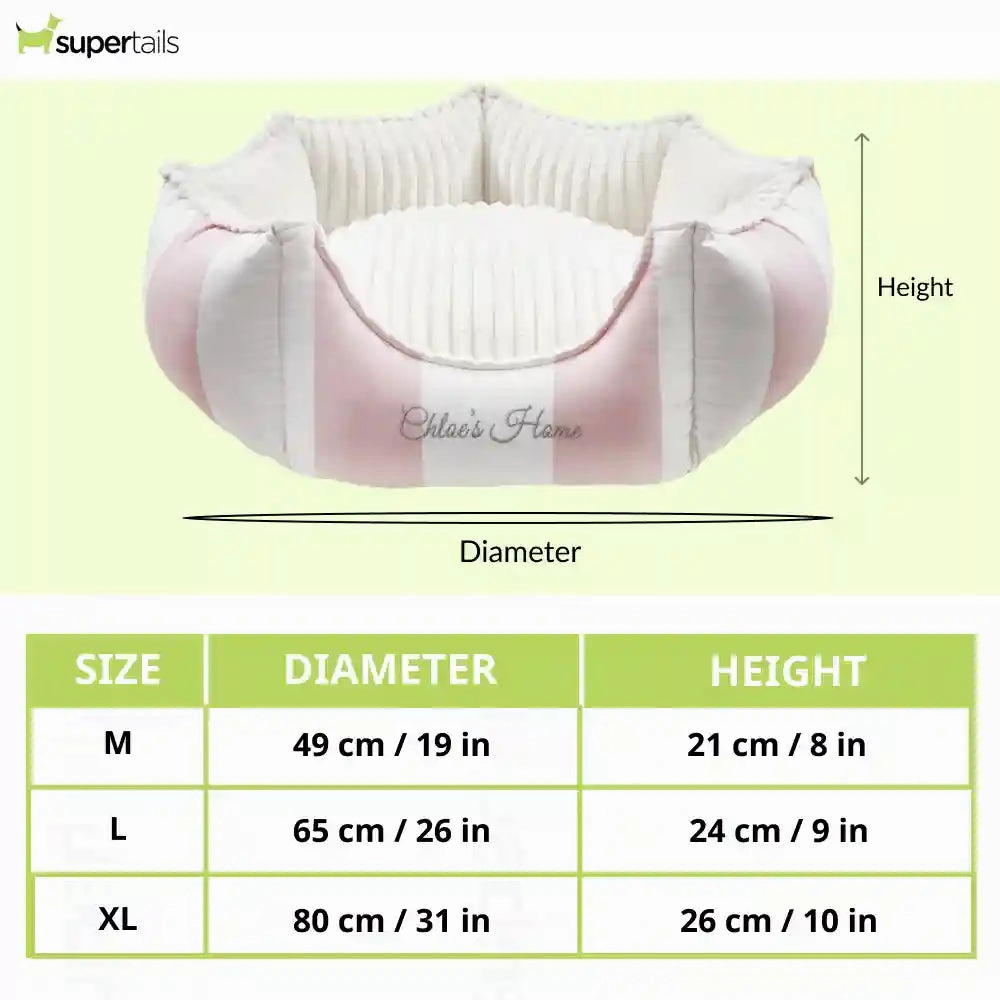 Chloe's Home Monte Carlo Bed for Dogs and Cats (Pink)