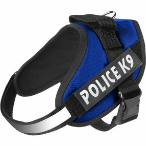 Chullbull K9 Police Buckle Harness for Dogs (Blue)