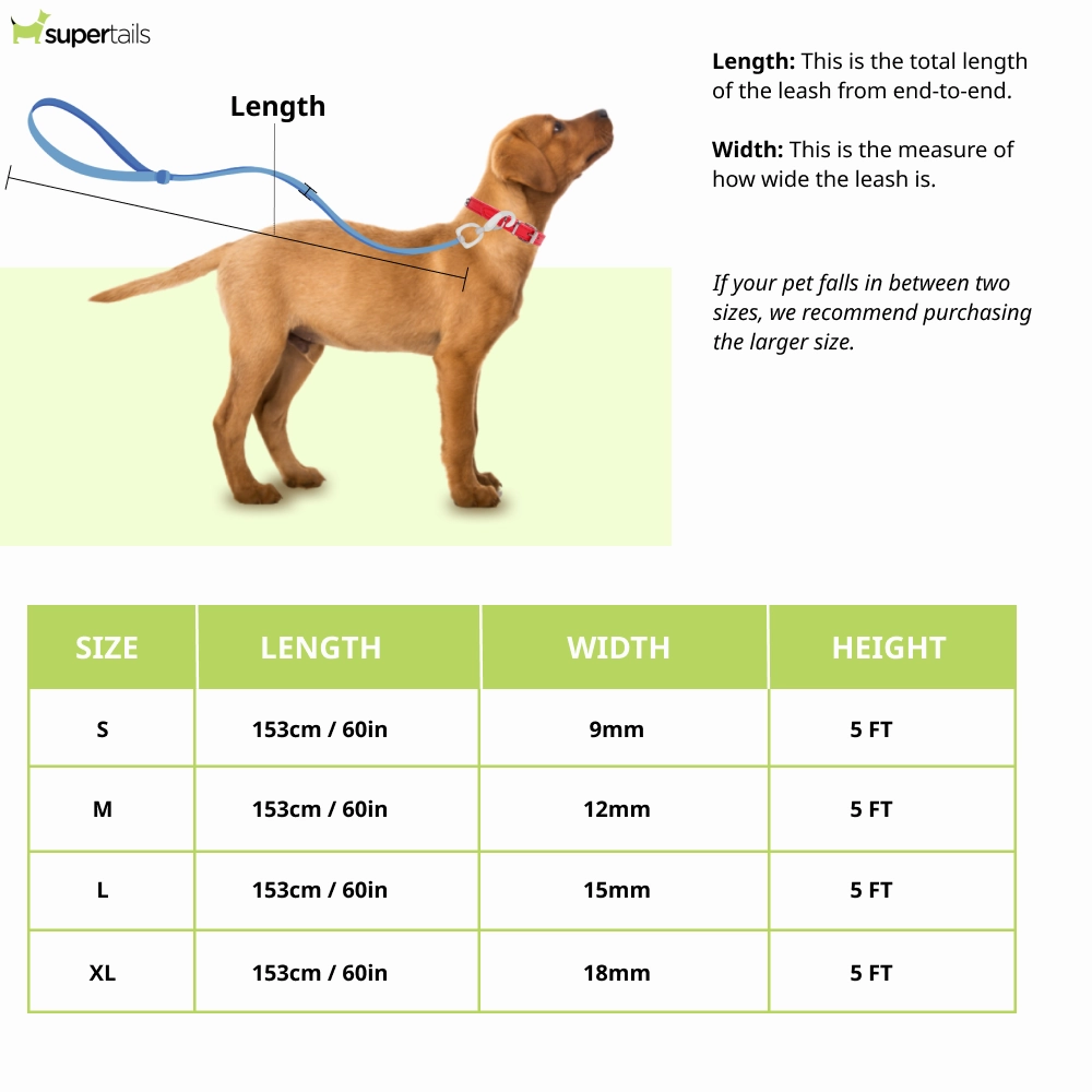 Chullbull Strong Rope Cord Leash for Dogs (Red)