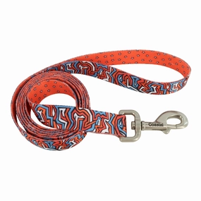 Coastal Pet Products Sublime Dog Leash in Red Blue Graffiti with Red Stars