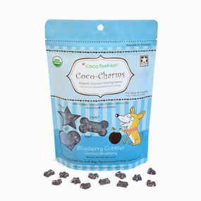 COCOTHERAPY Coco-Charms Blueberry Cobbler Treats for Dogs