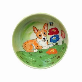 Corgi 2 Dog Bowl