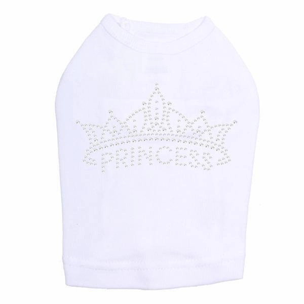 Crown Princess Rhinestone Dog Tank