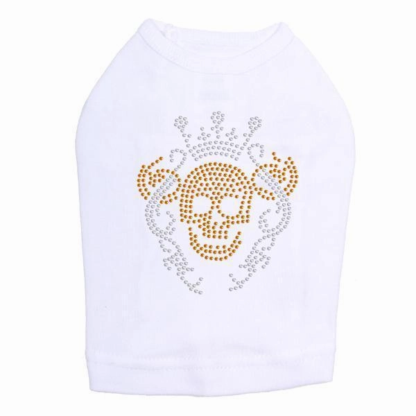 Crown Skull Rhinestone Dog Tank