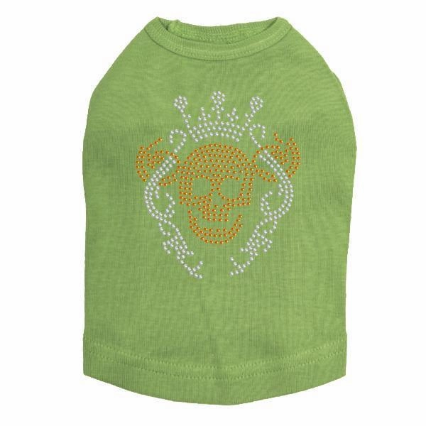 Crown Skull Rhinestone Dog Tank