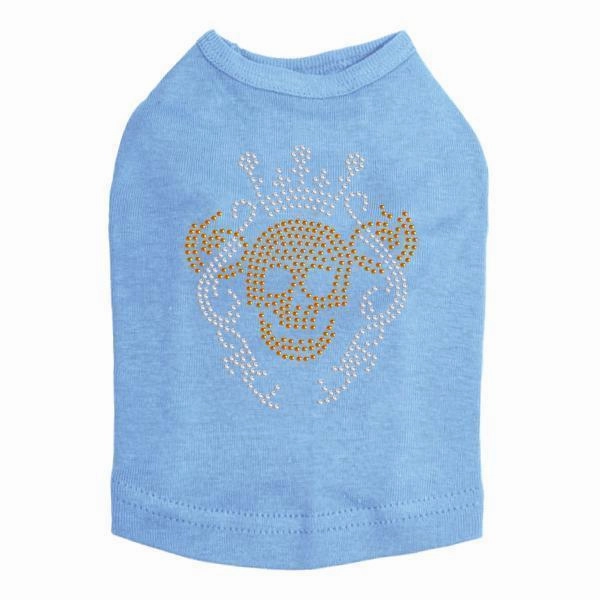 Crown Skull Rhinestone Dog Tank