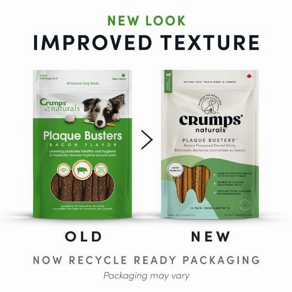 Crumps' naturals Plaque Busters Bacon Dental Sticks