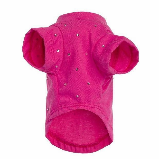Crystal Dog T-Shirt Pink