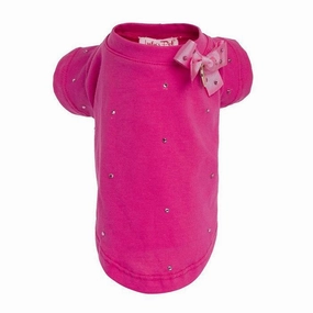 Crystal Dog T-Shirt Pink