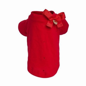 Crystal Dog T-Shirt Red