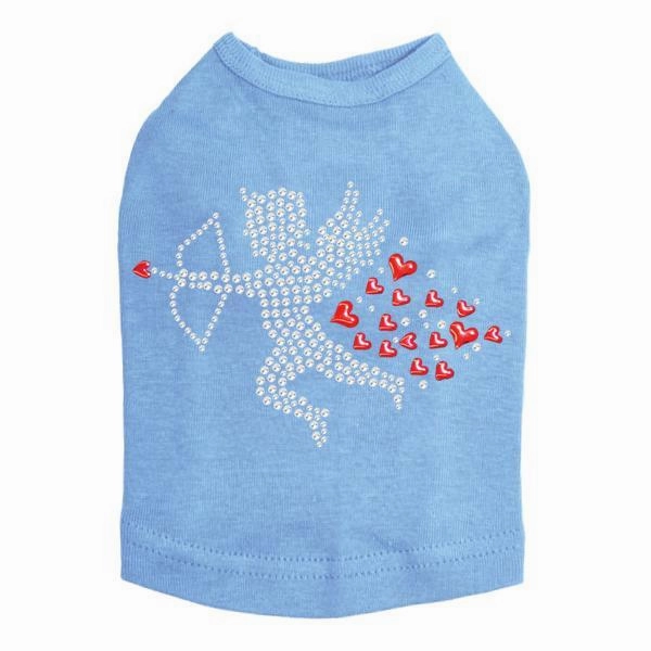 Cupid #1 Rhinestone Dog Tank