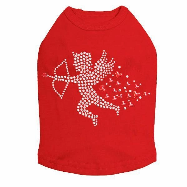 Cupid #1 Rhinestone Dog Tank