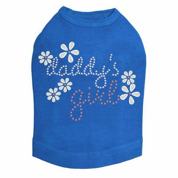Daddy's Girl Flower Rhinestone Dog Tank