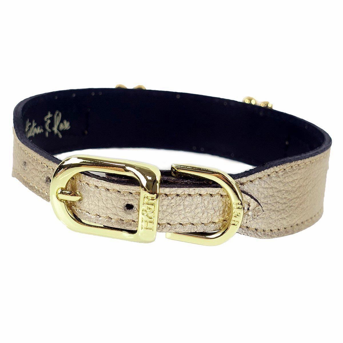 Daisy Collection Dog Collar Metallic Gold
