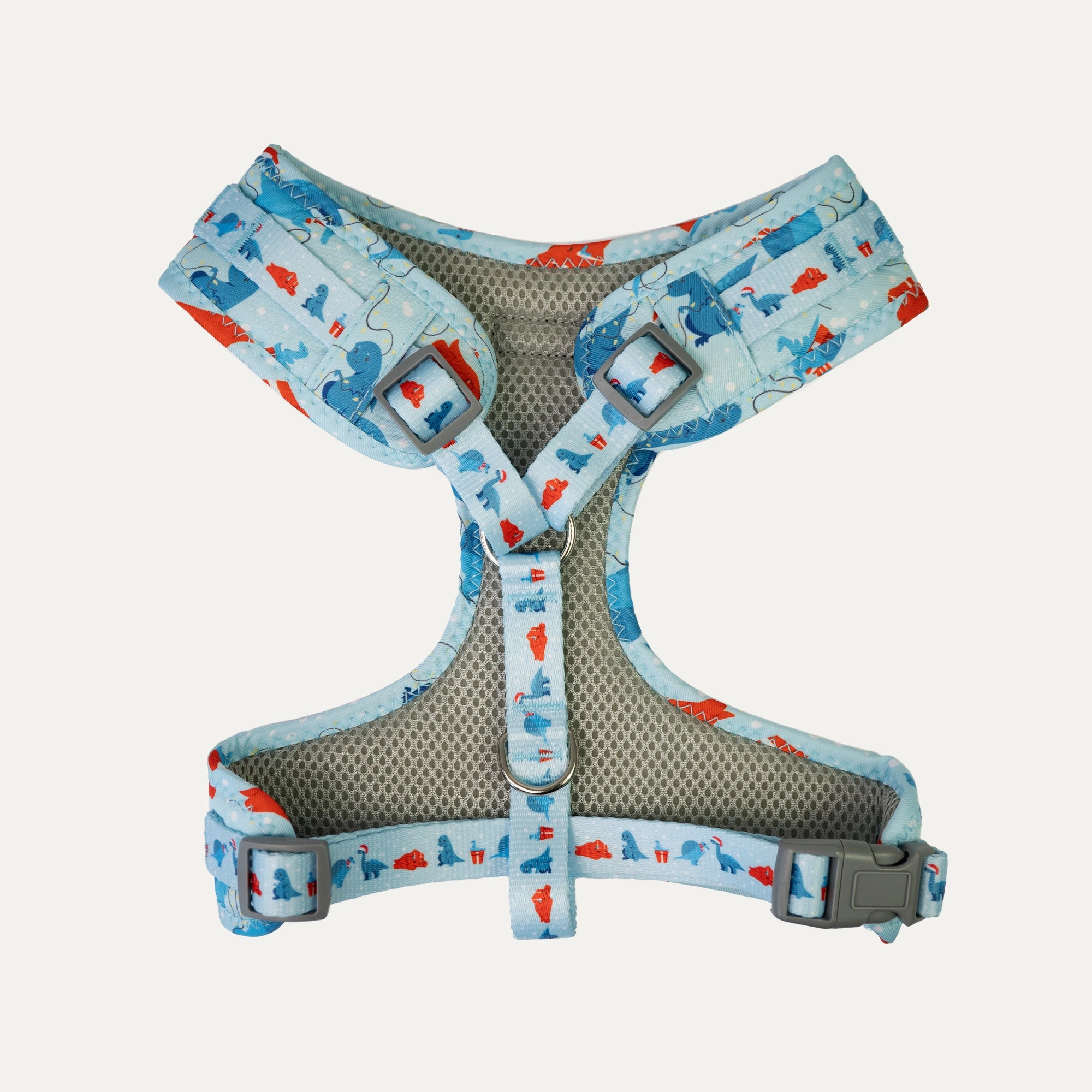 Dan & Sam - Dog Harness (Dino Christmas) - Medium