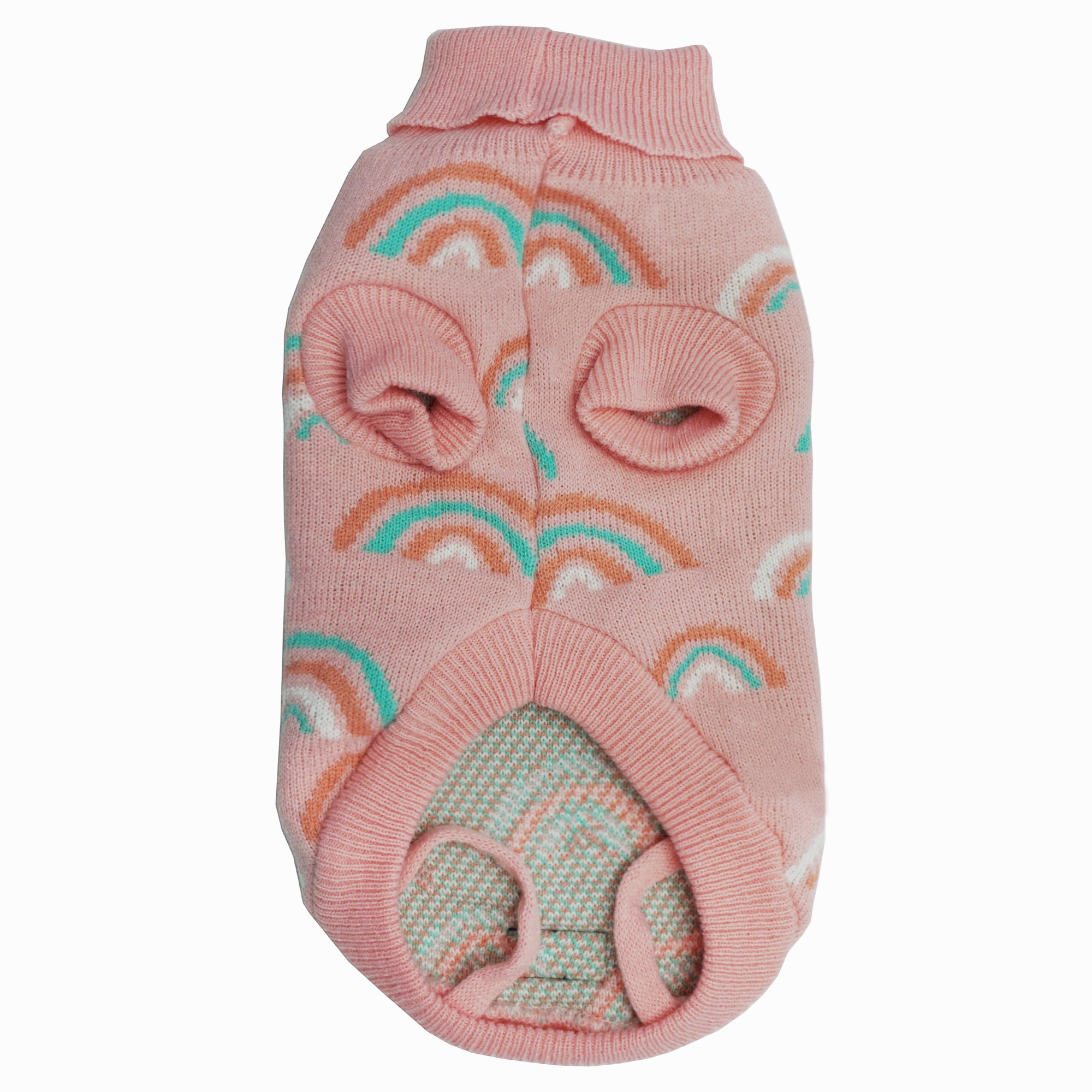 Dan & Sam - Dog Jumper (Pink Rainbows) - 40cm