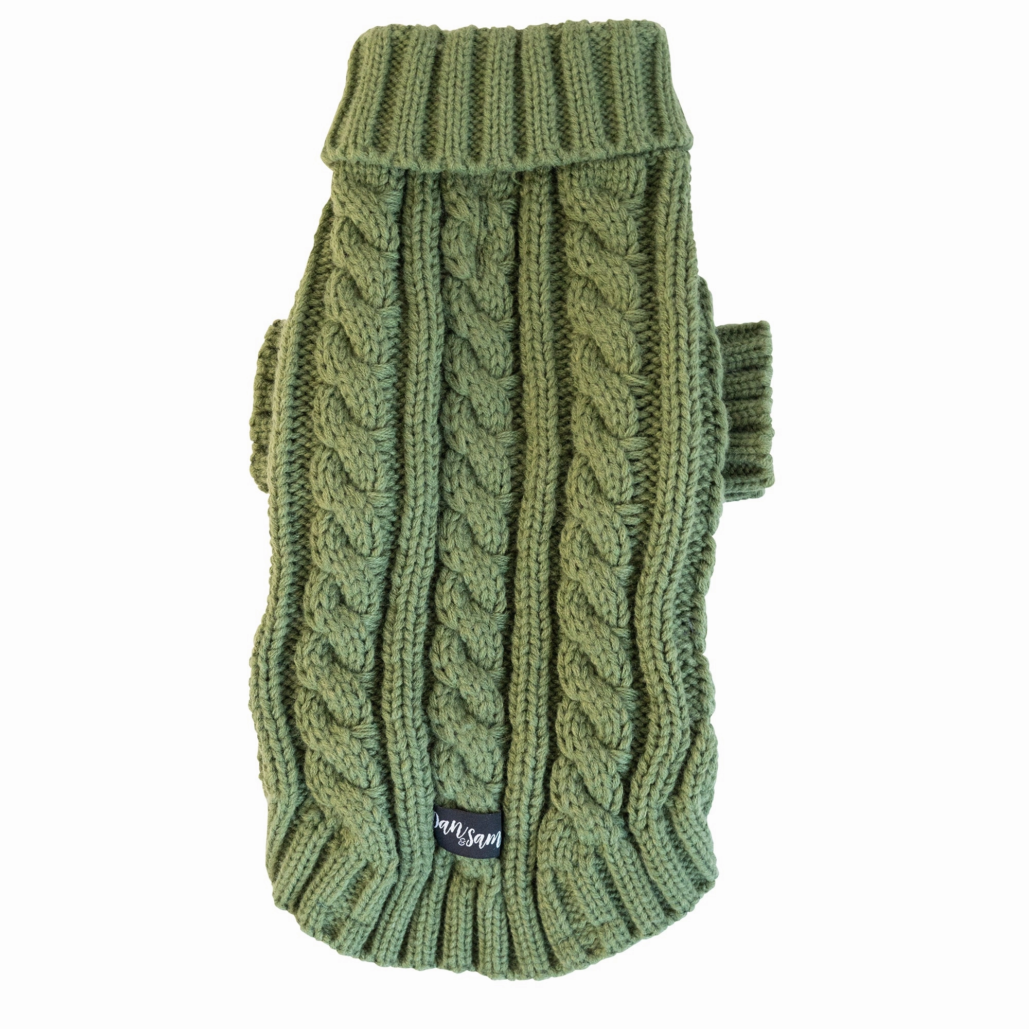 Dan & Sam - Knitted Sweater (Olive Green) - 45cm