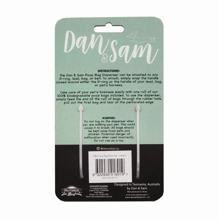 Dan & Sam - Poop Bag Dispenser (Lahana)
