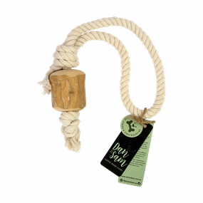 Dan & Sam - Pull and Tug Coffee Wood Rope Toy
