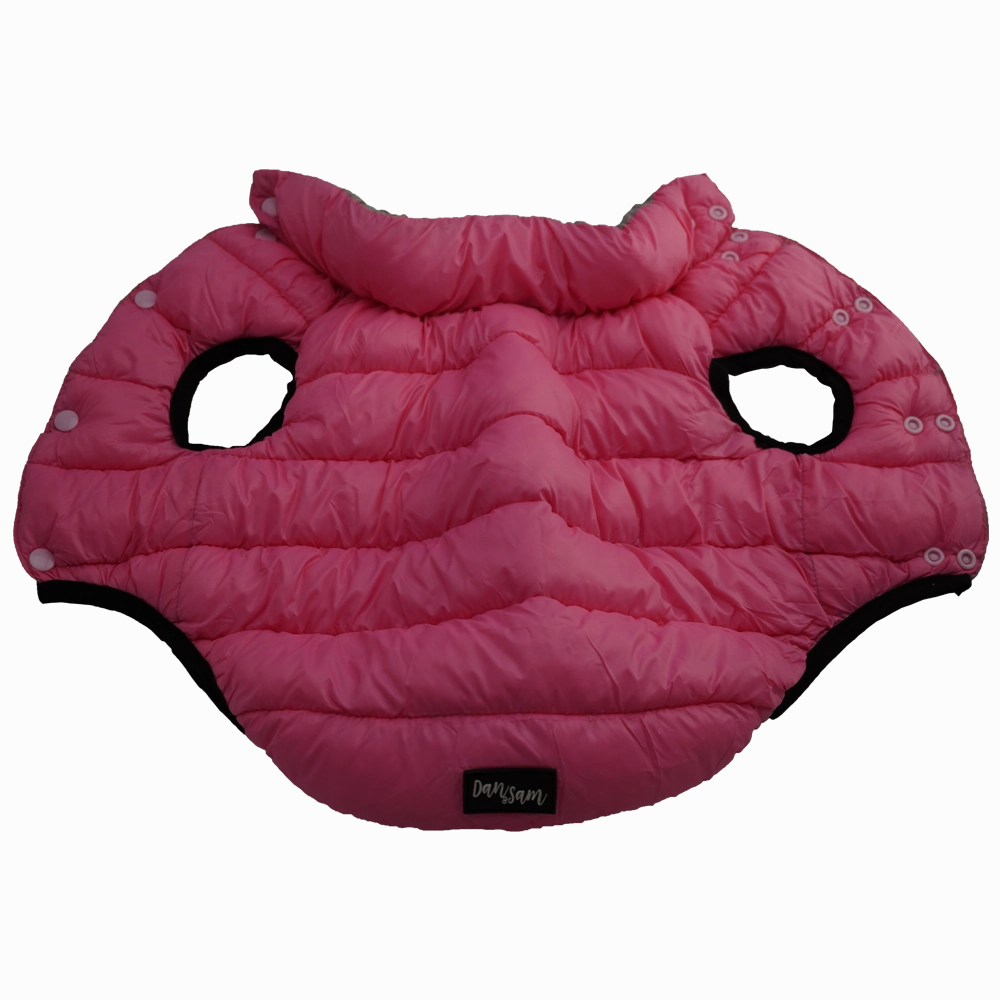 Dan & Sam - Reversible Puffer Jacket (Pink/Grey)