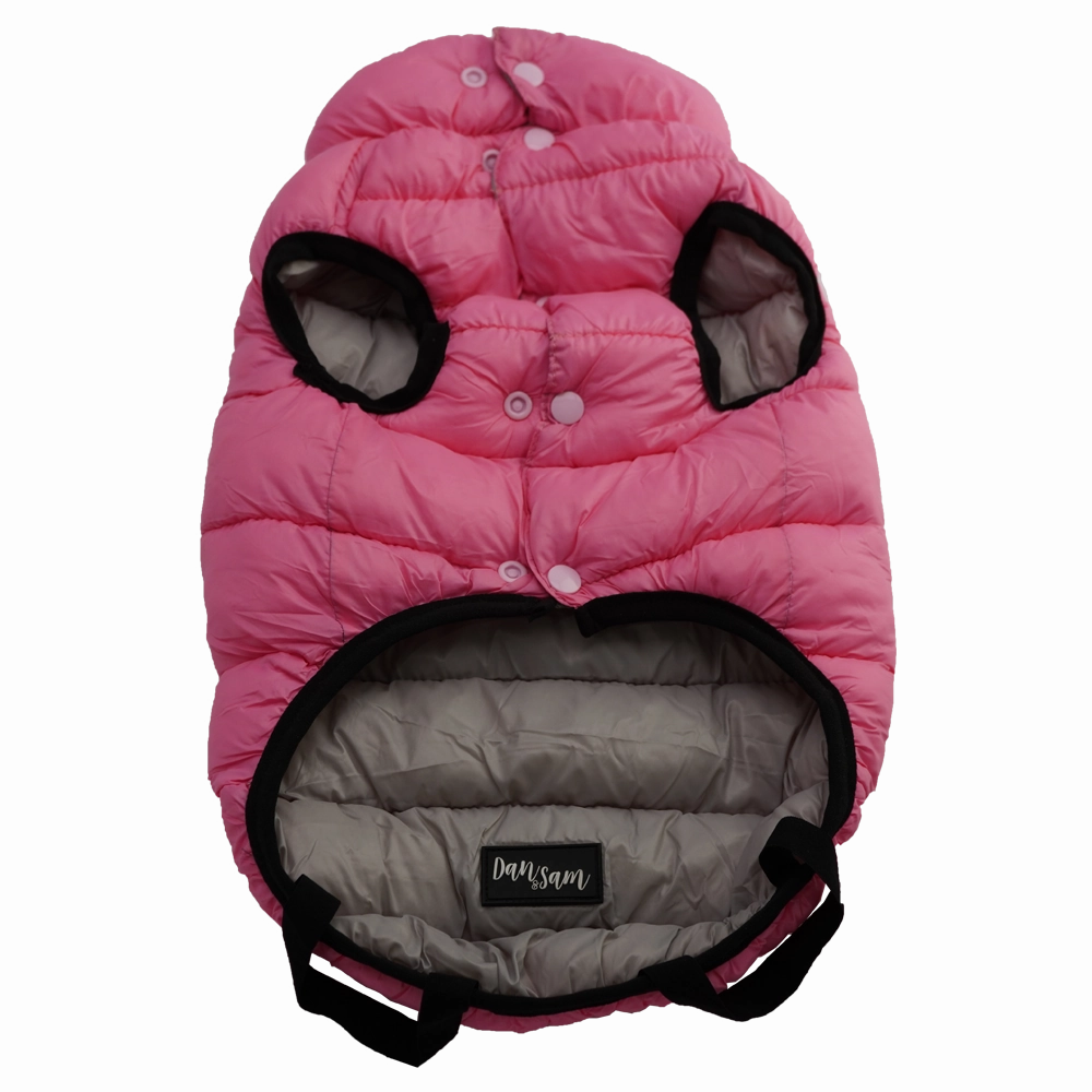 Dan & Sam - Reversible Puffer Jacket (Pink/Grey)
