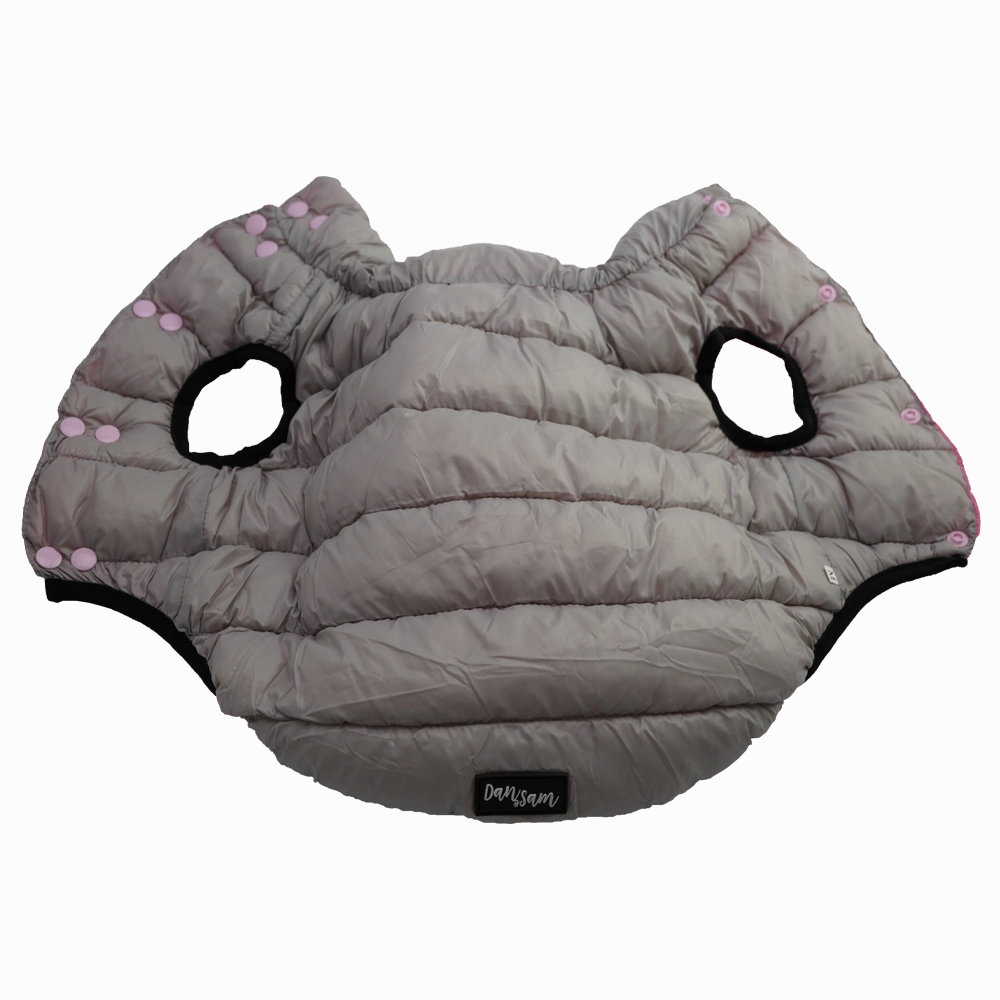 Dan & Sam - Reversible Puffer Jacket (Pink/Grey)