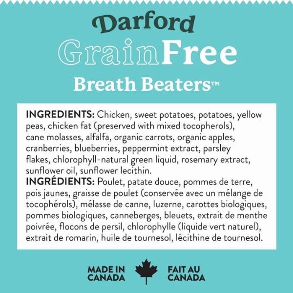 Darford Grain Free Breath Beaters Oven-Baked Dog Treats
