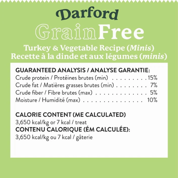 Darford Grain Free Turkey Minis Oven-Baked Dog Treats