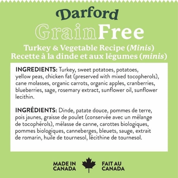Darford Grain Free Turkey Minis Oven-Baked Dog Treats