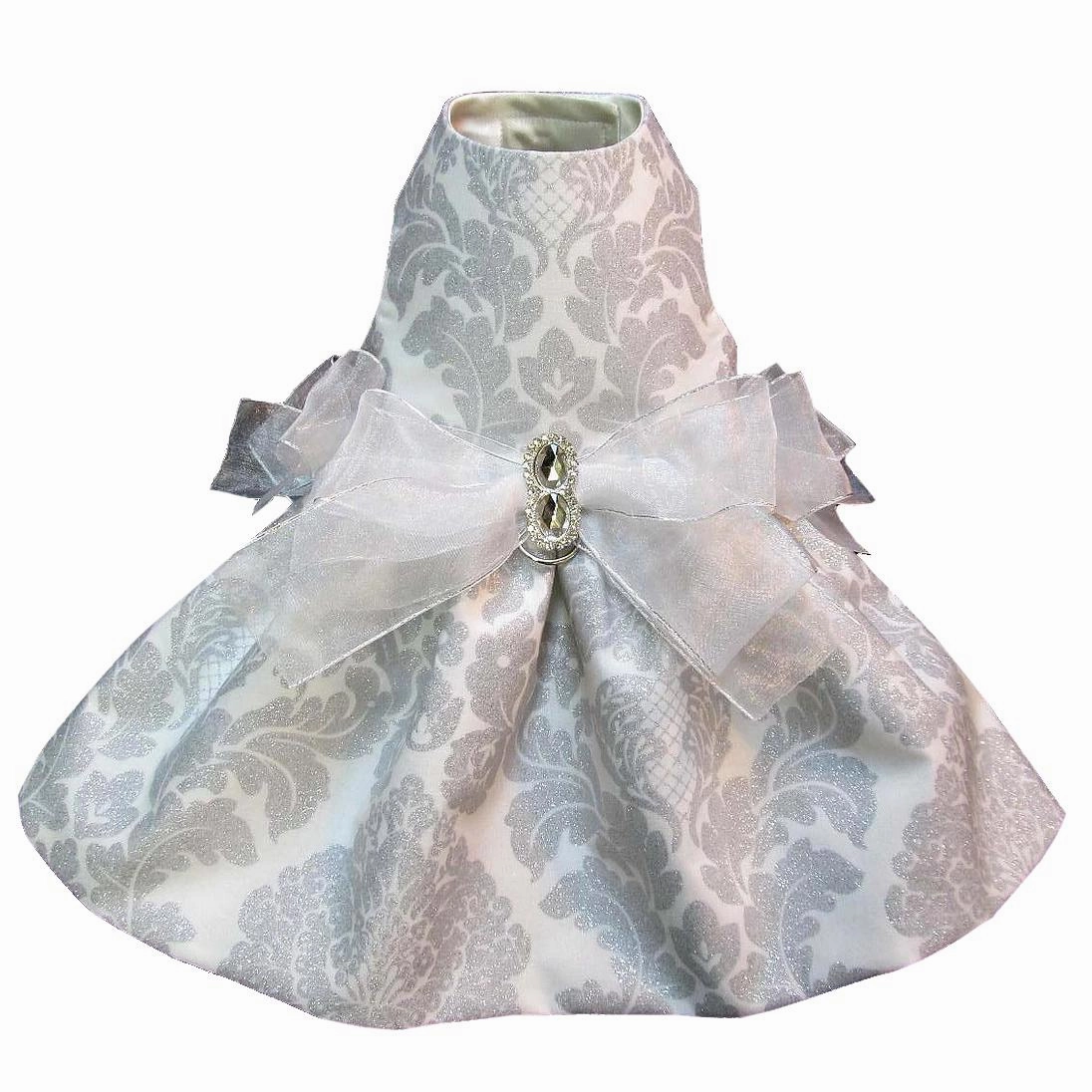 Delovely Damask Couture Dog Harness Dress