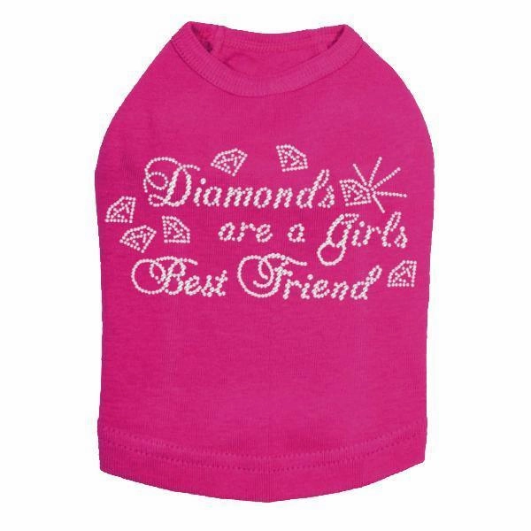 Diamonds Are Rhinestone Dog Tank