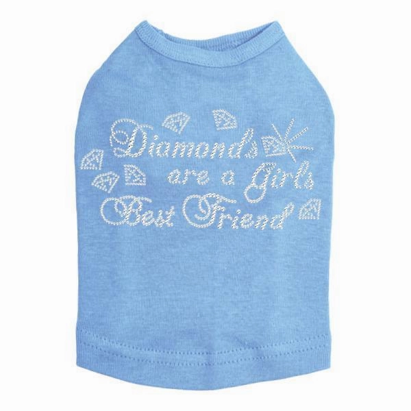 Diamonds Are Rhinestone Dog Tank