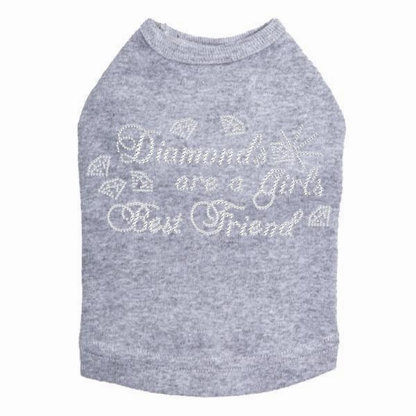 Diamonds Are Rhinestone Dog Tank