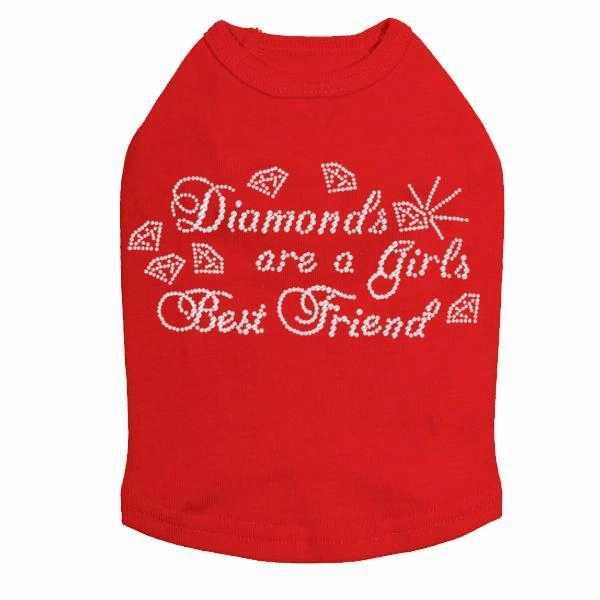 Diamonds Are Rhinestone Dog Tank