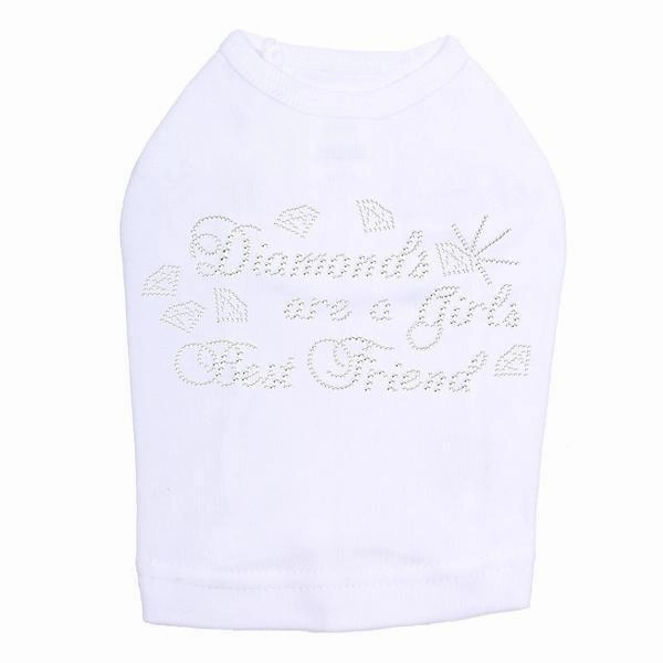 Diamonds Are Rhinestone Dog Tank