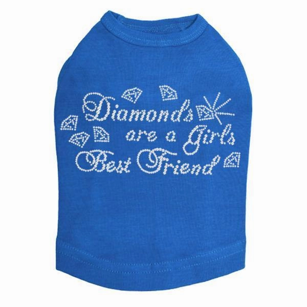 Diamonds Are Rhinestone Dog Tank