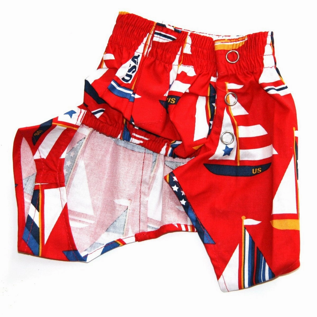 Dog Belly Band Boxers Sailboats