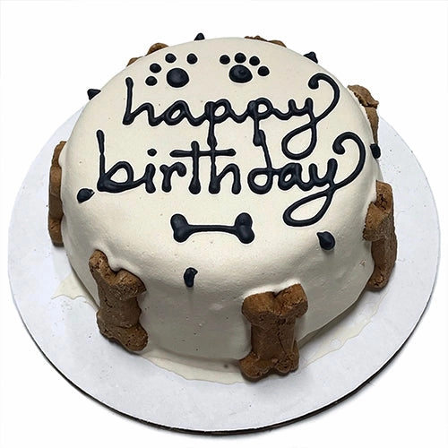 Dog Birthday Cake White