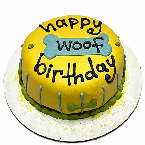 Dog Birthday Cake Woof