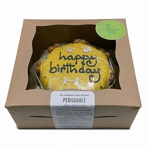 Dog Birthday Cake Yellow
