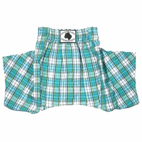 Dog Boxer Shorts Blue Seersucker