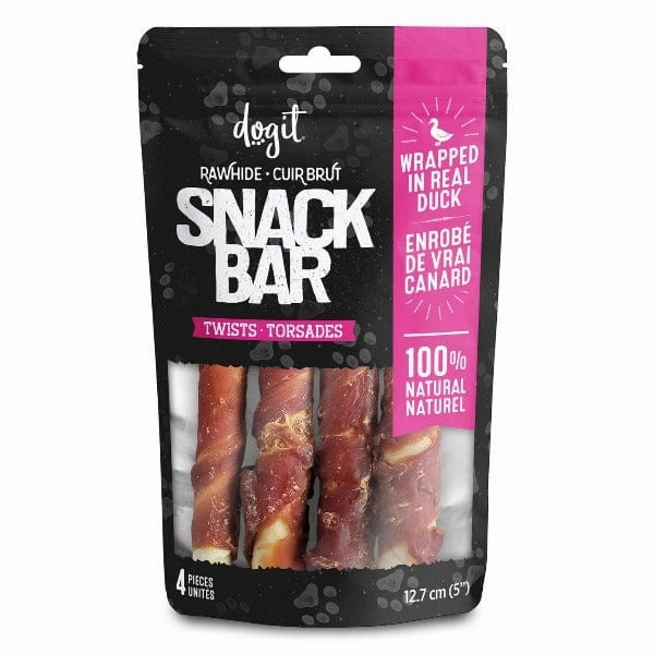 Dogit Snack Bar Twists Dog Treats; Duck