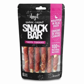 Dogit Snack Bar Twists Dog Treats; Duck